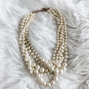 J. Crew multi-strand pearl style necklace